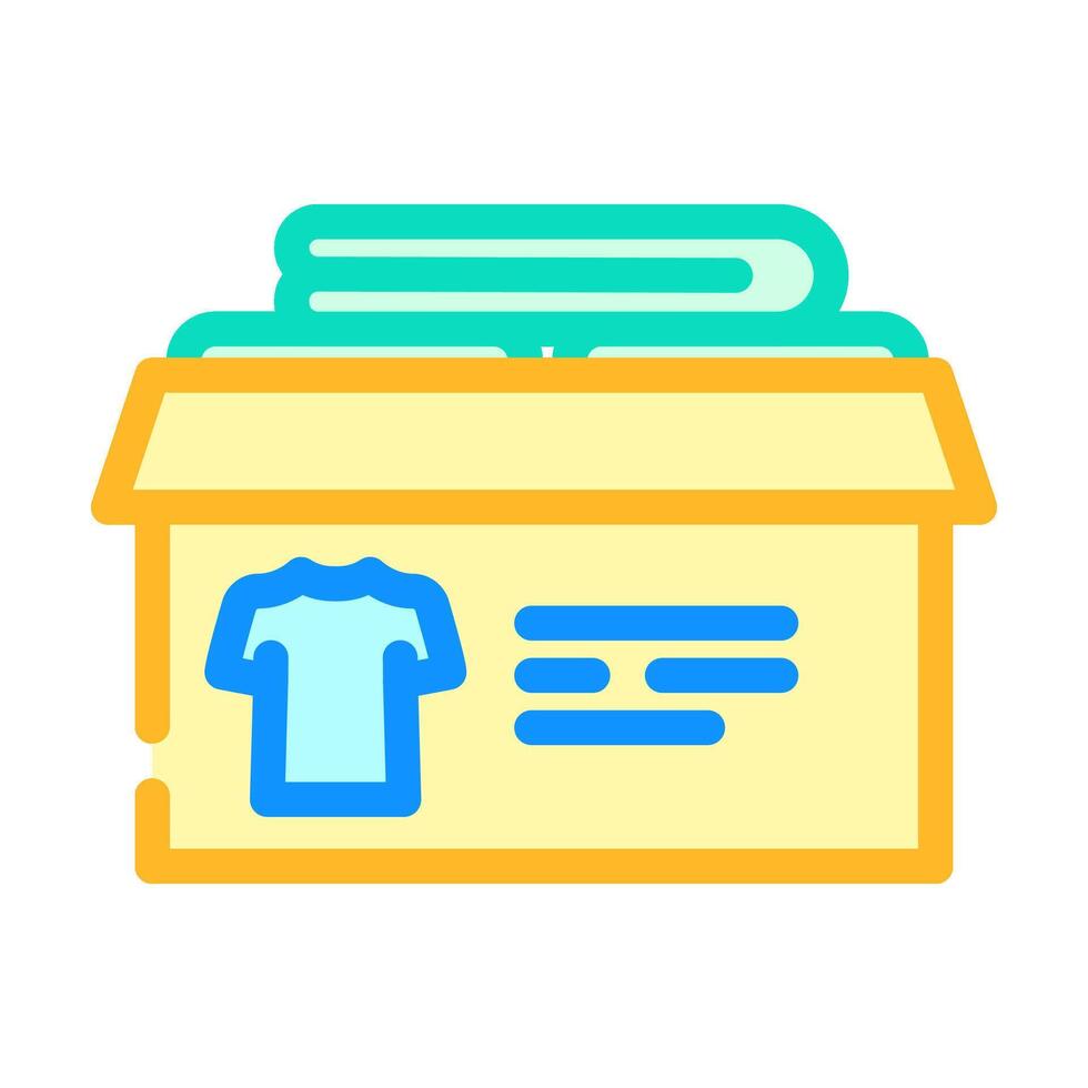 hand me down thrift driven fashion color icon illustration vector