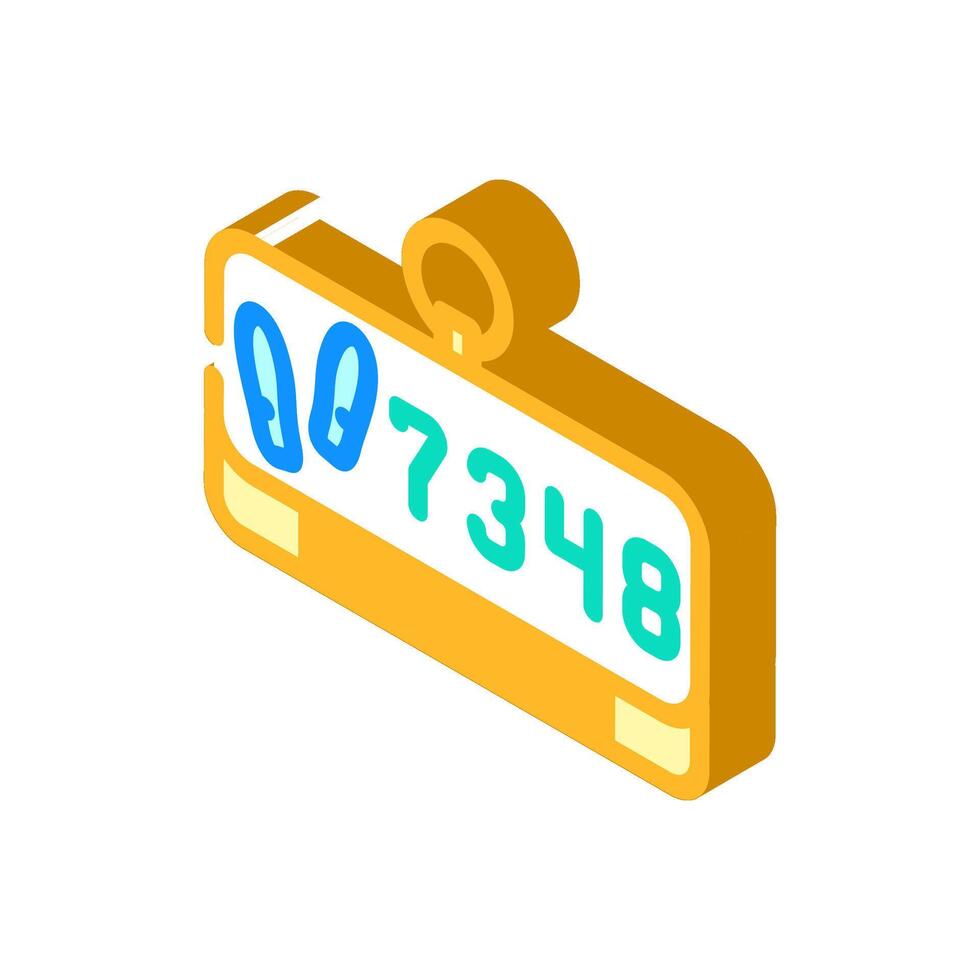 step counter foot fitness technology isometric icon illustration vector