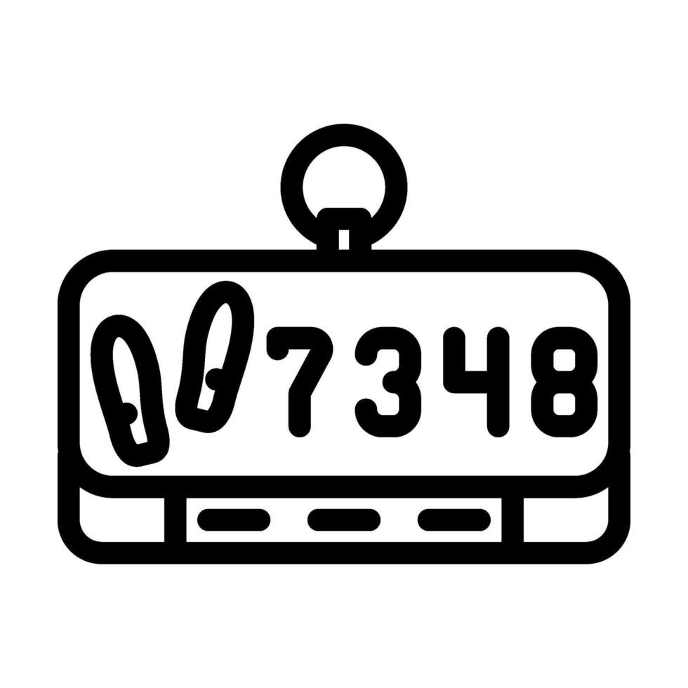 step counter foot fitness technology line icon illustration vector