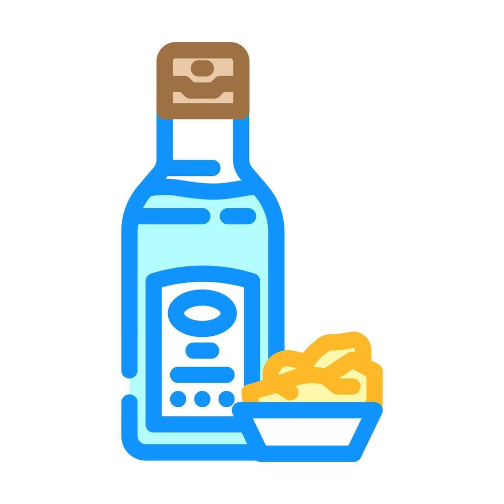 horseradish condiment color icon illustration vector