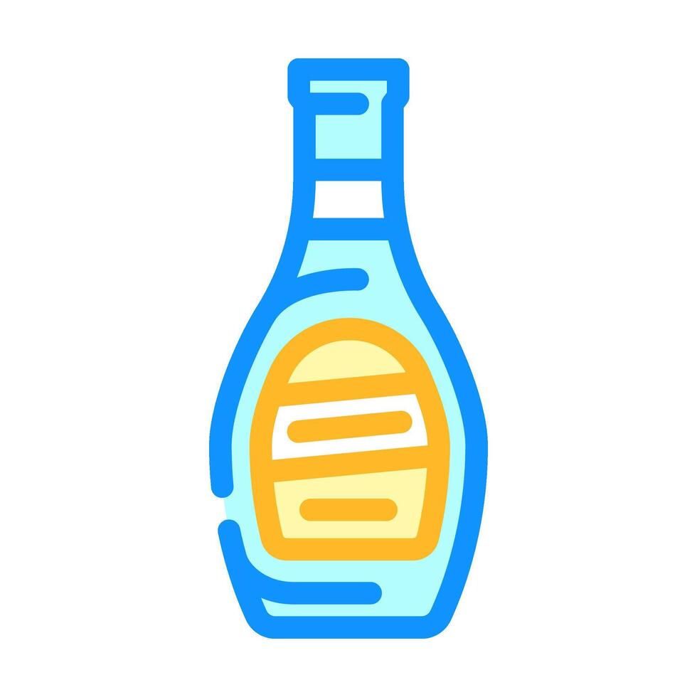 ranch dressing condiment color icon illustration vector