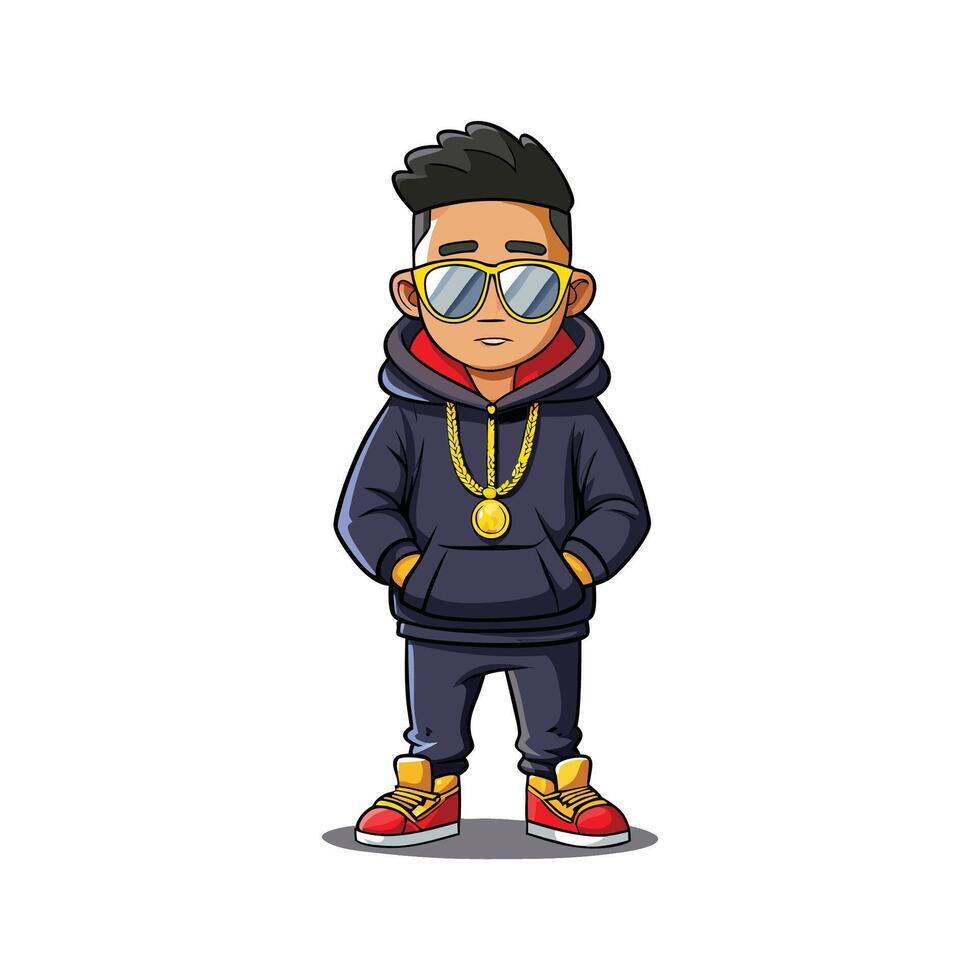 Trendy Luxury Street Fashion Model 2 vector