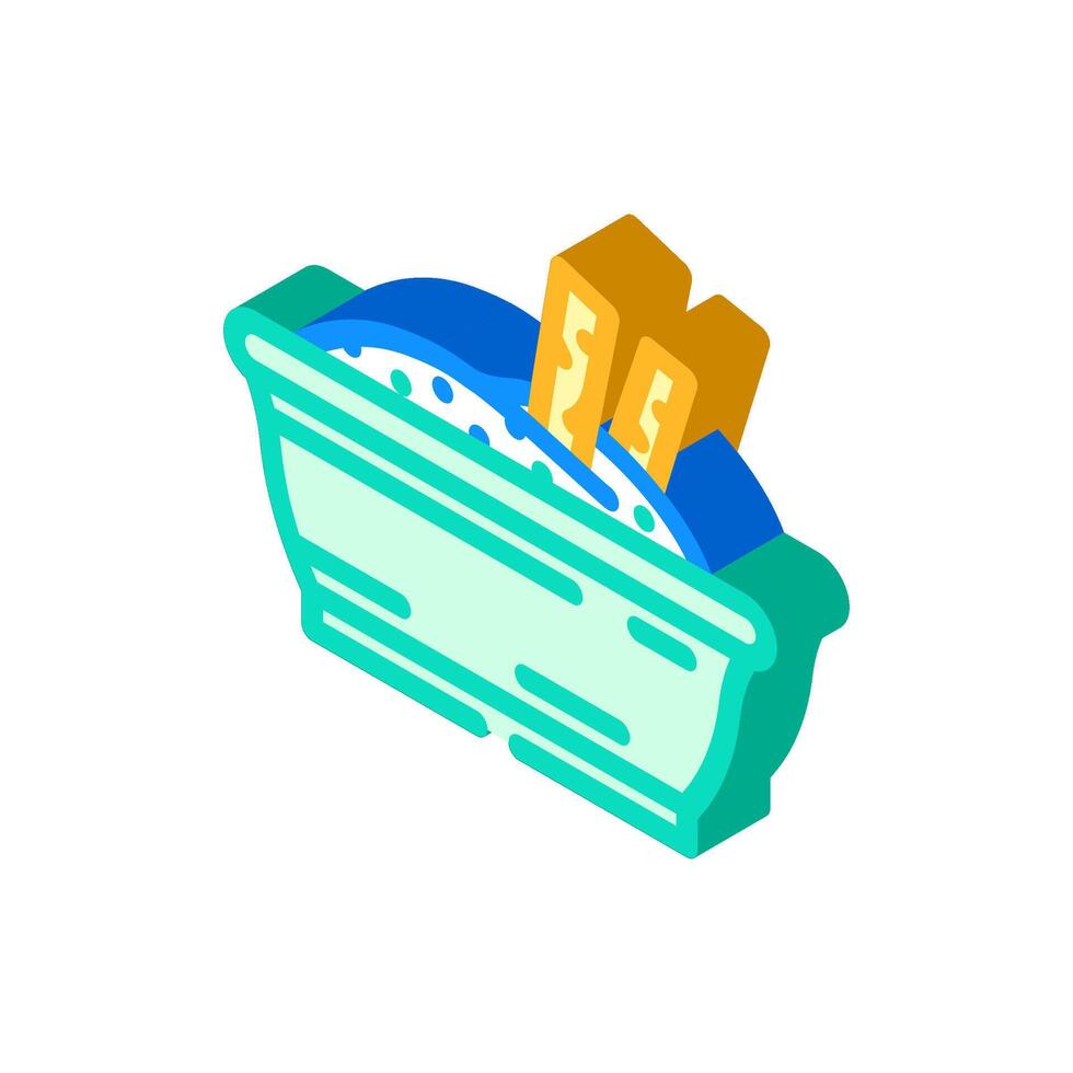 aioli condiment isometric icon illustration vector