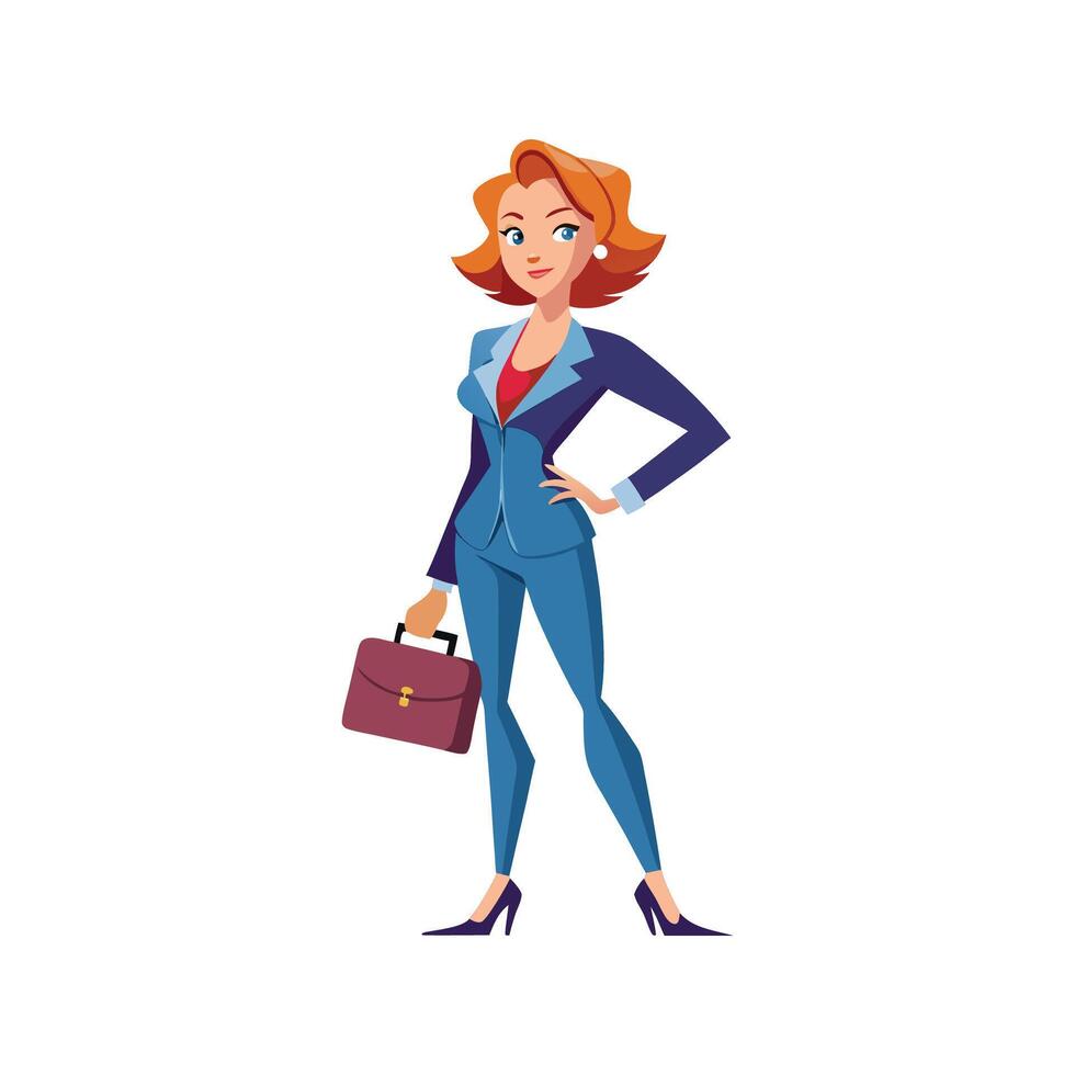 Trendy Power Suit Business Model 1 vector