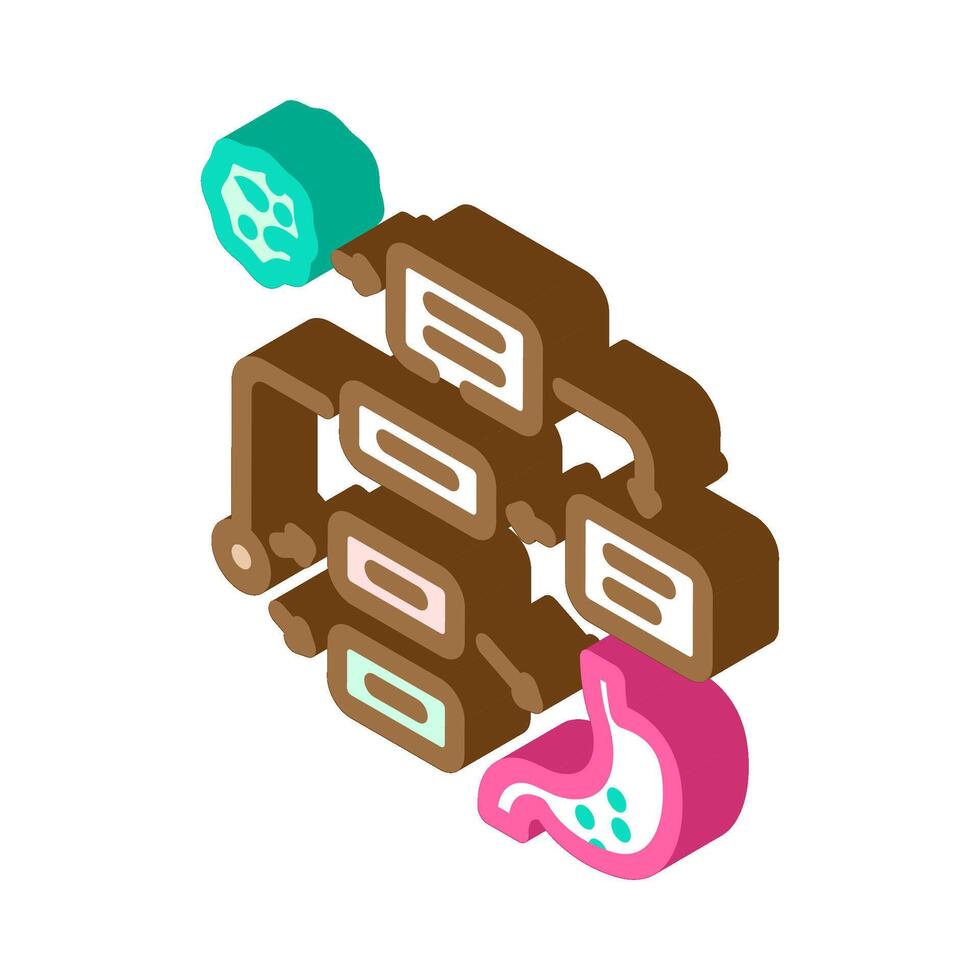 disease prediction algorithm healthcare innovation isometric icon illustration vector