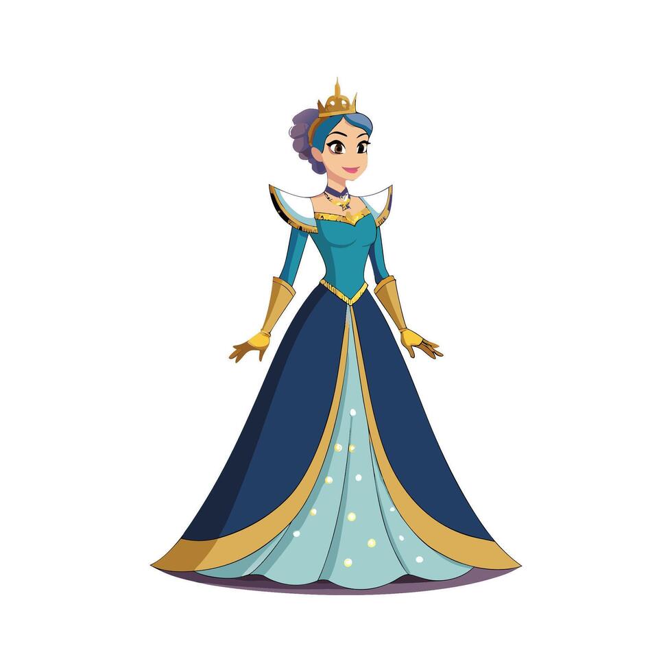 Trendy Royal Inspired Fashion Model 1 vector