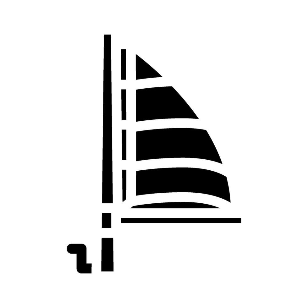 sails full sailing sport glyph icon illustration vector
