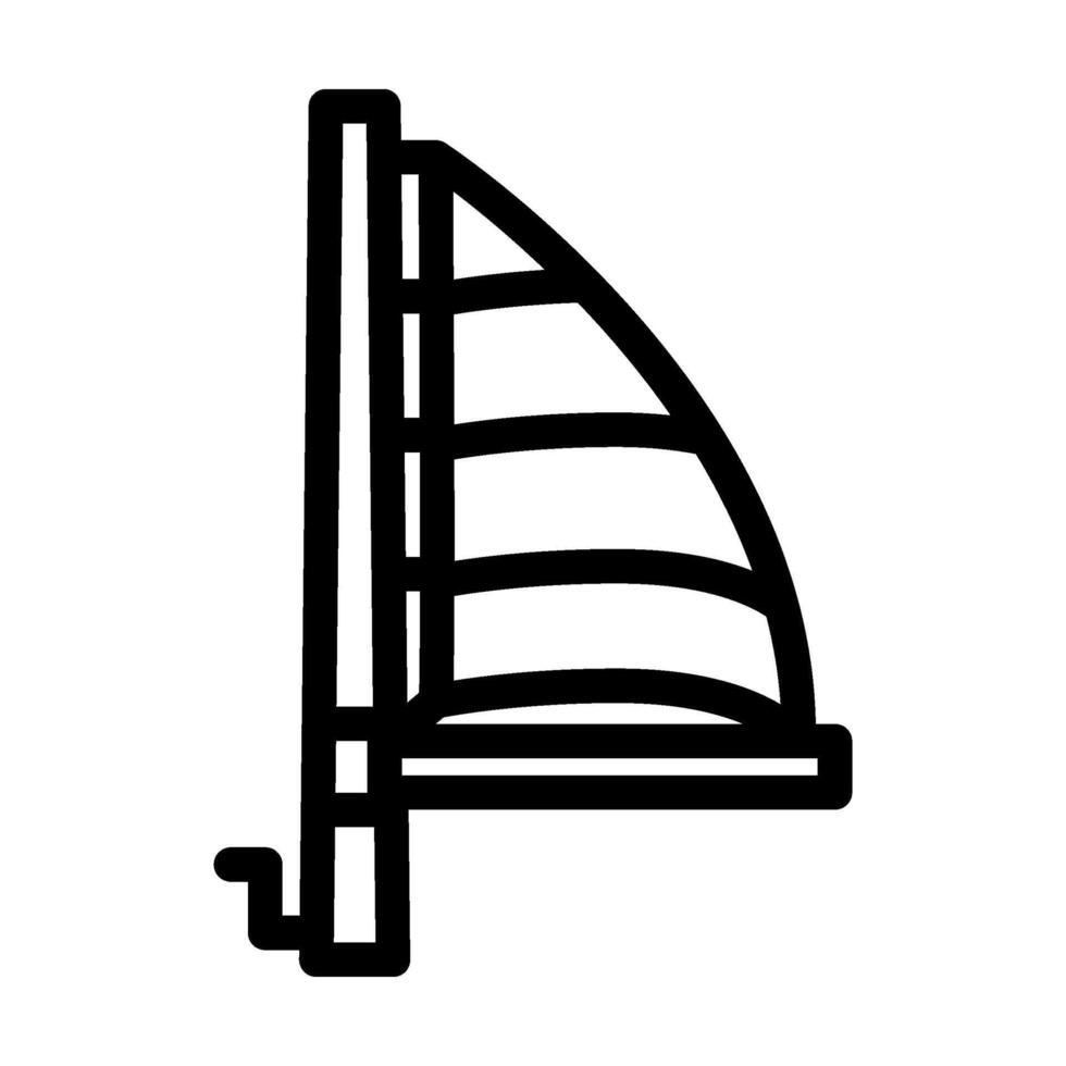 sails full sailing sport line icon illustration vector