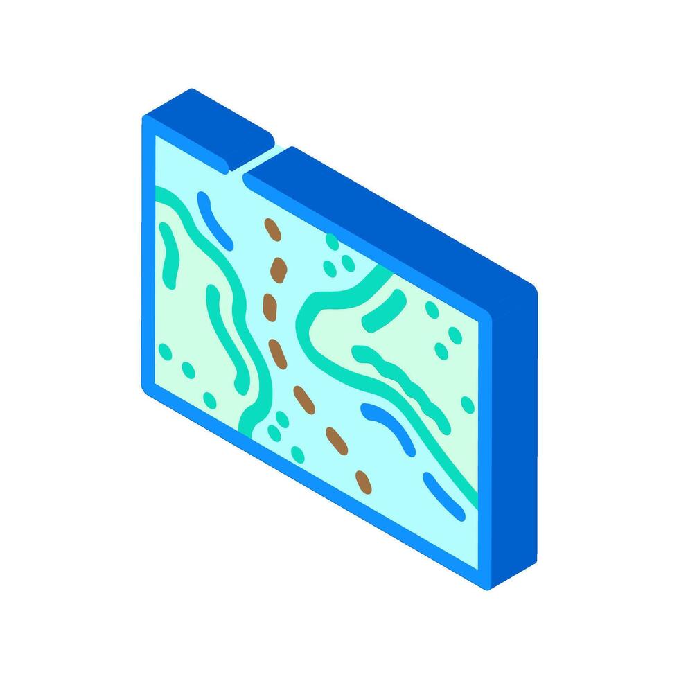 nautical chart sailing sport isometric icon illustration vector