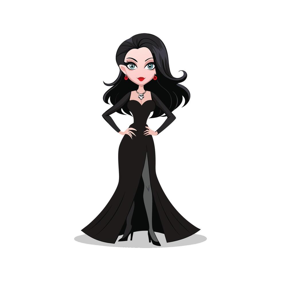 Bold Stylish Gothic Model Create Fashion Model Cart 3 vector