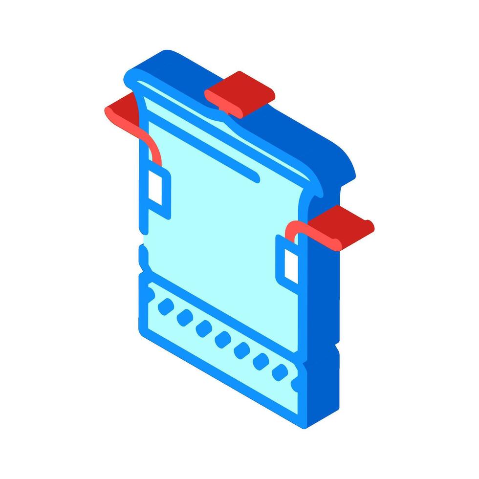 cooking pot titanium ultralight isometric icon illustration vector