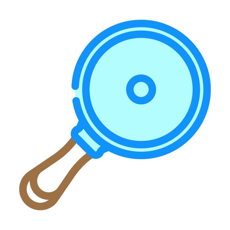 frying pan titanium ultralight color icon illustration vector