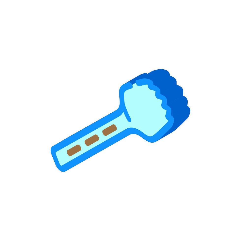 spork titanium ultralight isometric icon illustration vector