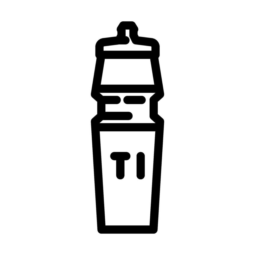 water bottle titanium line icon illustration vector