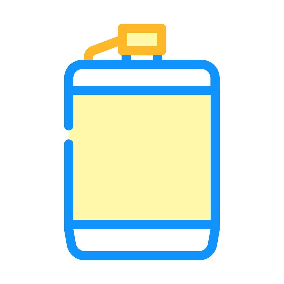 hip flask titanium ultralight color icon illustration vector