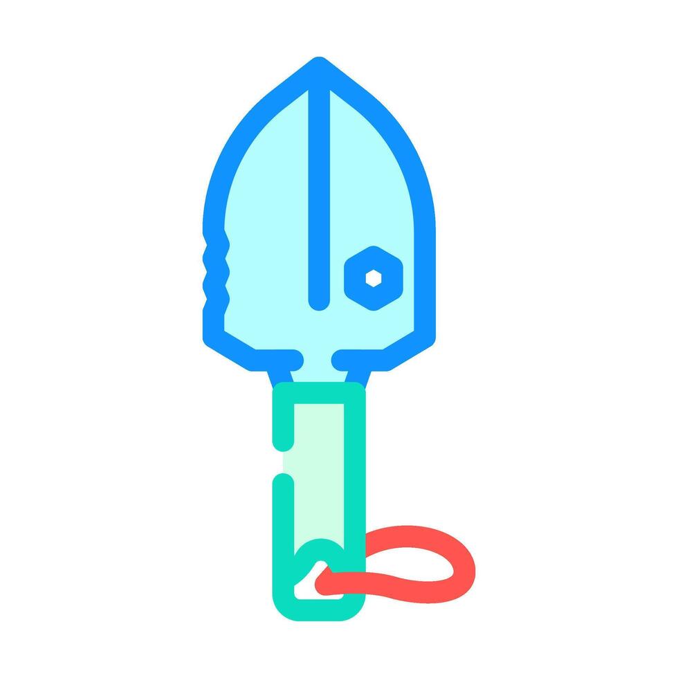 trowel titanium ultralight color icon illustration vector