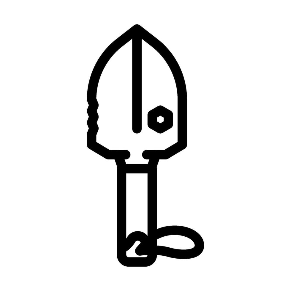 trowel titanium ultralight line icon illustration vector