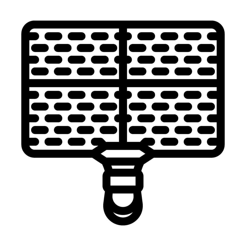 grill rack titanium ultralight line icon illustration vector