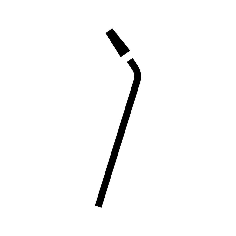 straws titanium ultralight glyph icon illustration vector