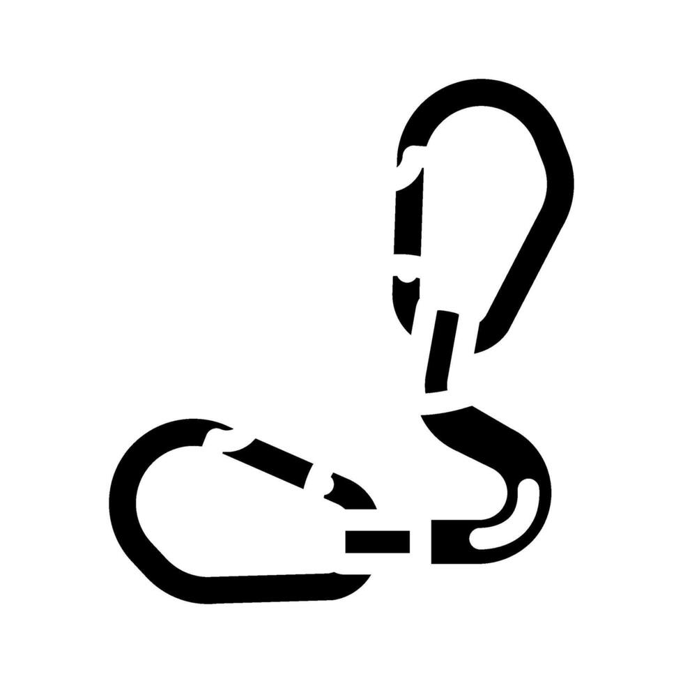 gear hooks titanium ultralight glyph icon illustration vector
