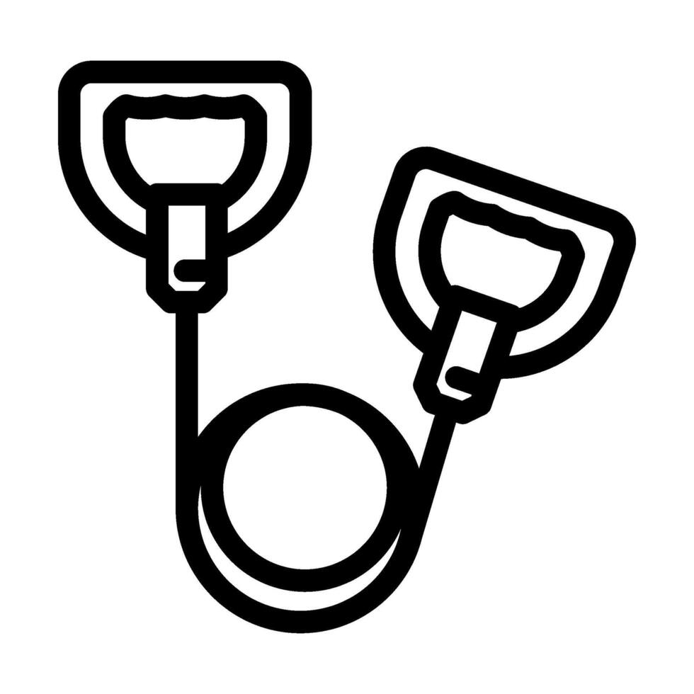 wire saw titanium ultralight line icon illustration vector