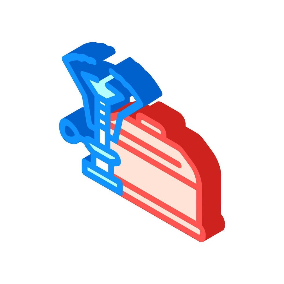 efficiency gas burner stove isometric icon illustration vector