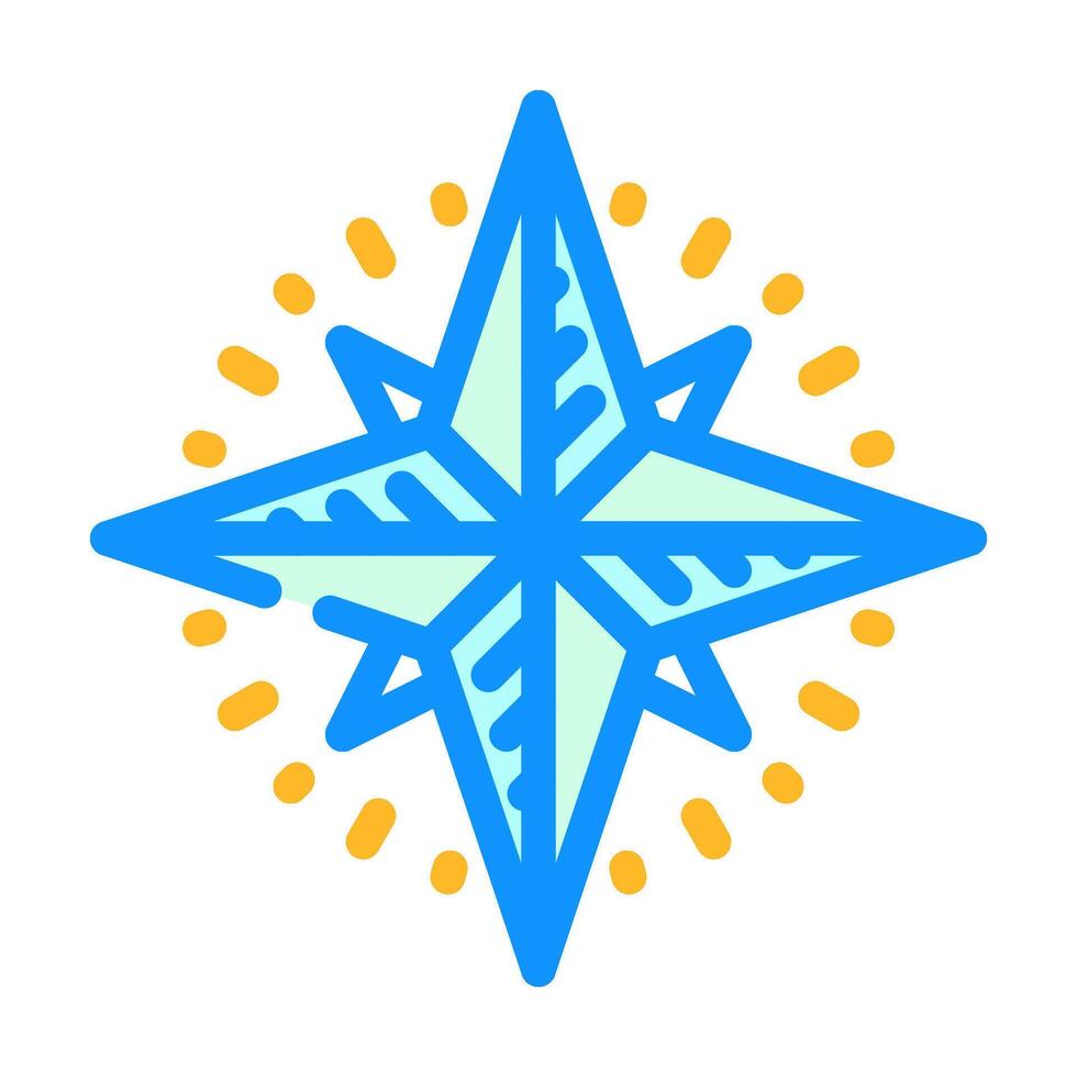 compass rose geographical discoveries color icon illustration vector