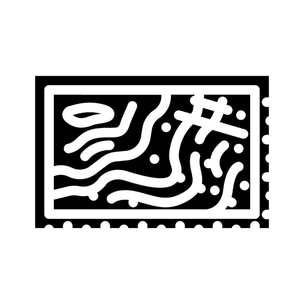 nautical chart geographical discoveries glyph icon illustration vector