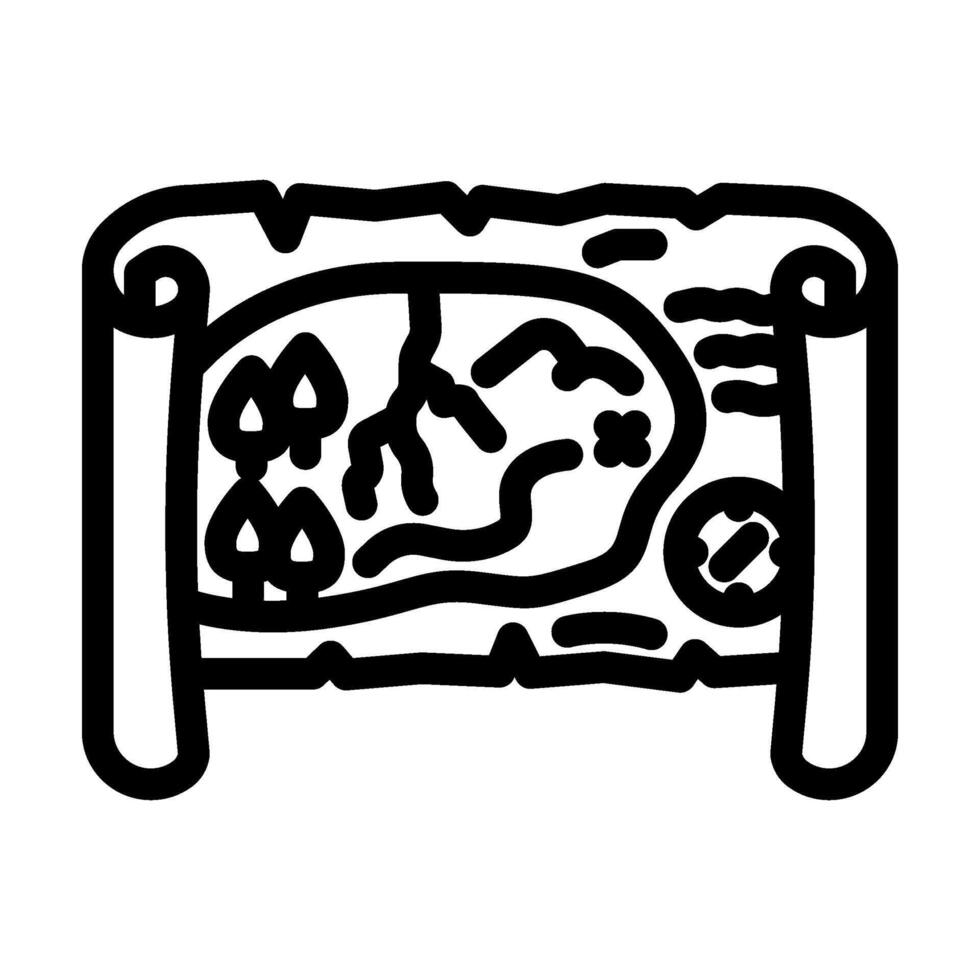 old world maps geographical discoveries line icon illustration vector