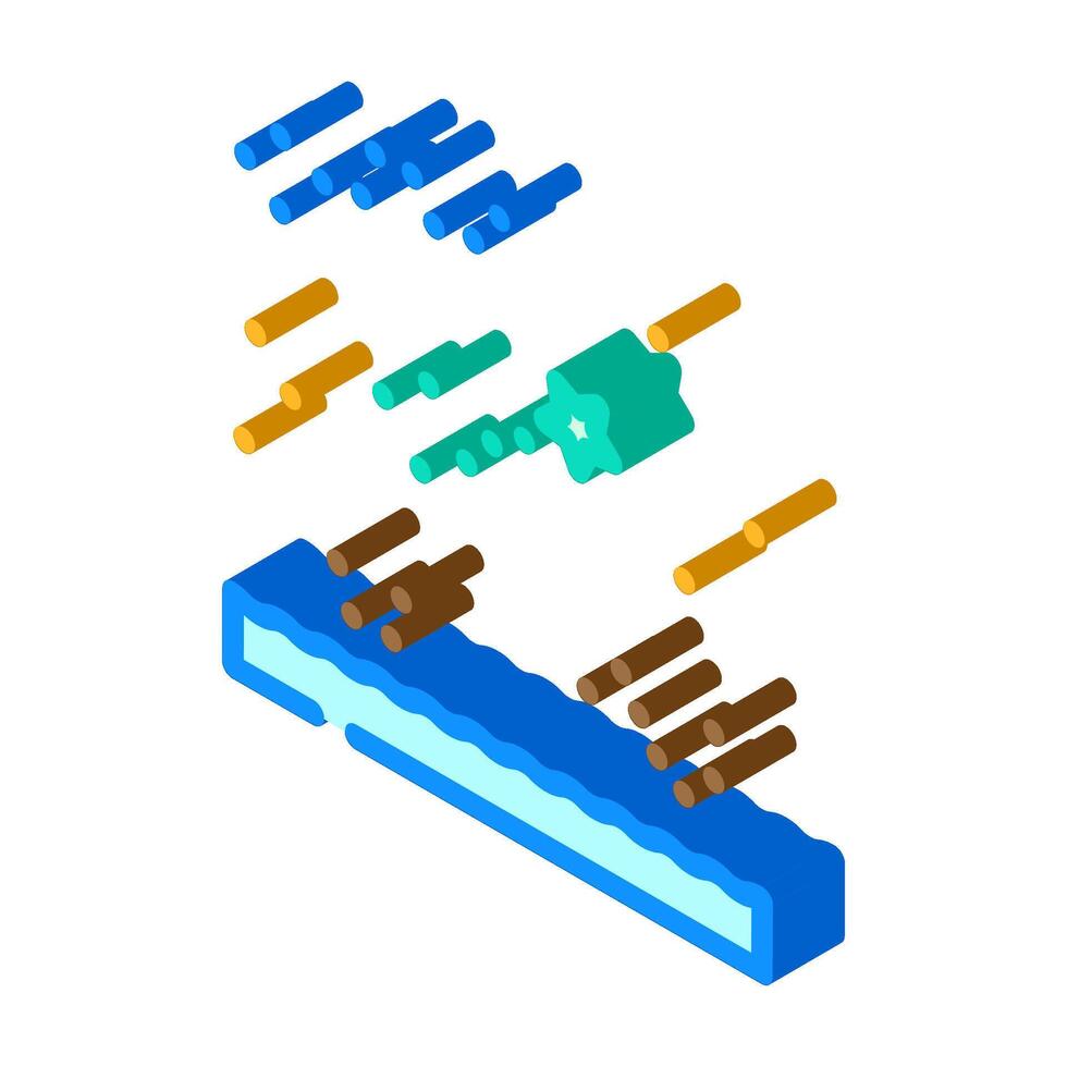navigation star geographical discoveries isometric icon illustration vector