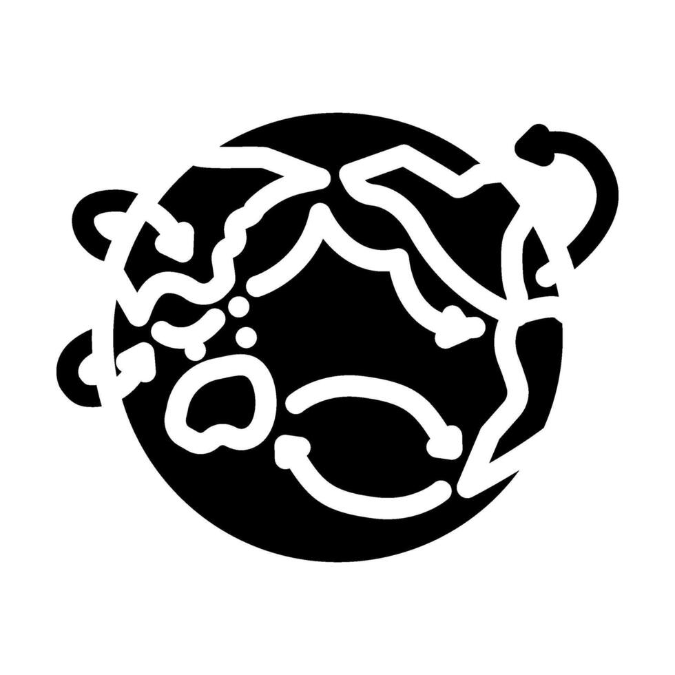 global trade network geographical discoveries glyph icon illustration vector