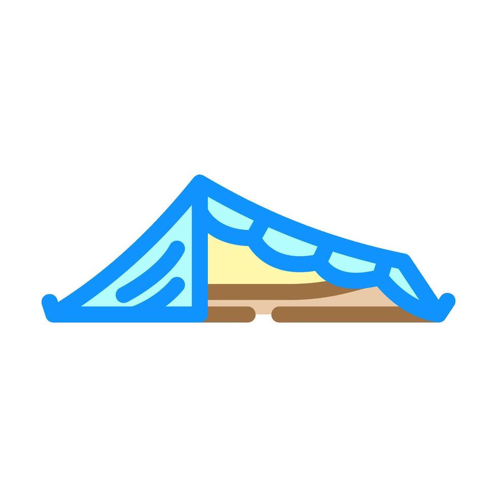 ultralight tent color icon illustration vector