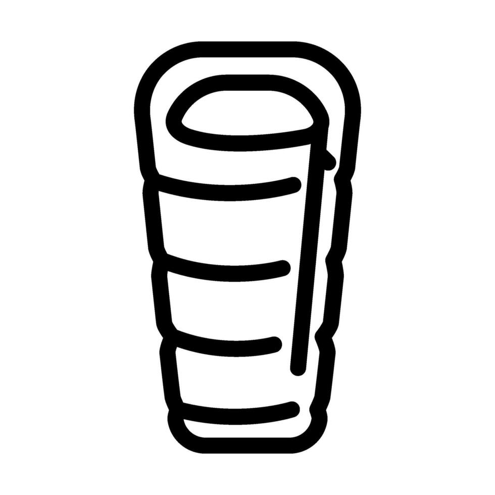 sleeping bag ultralight trekking line icon illustration vector