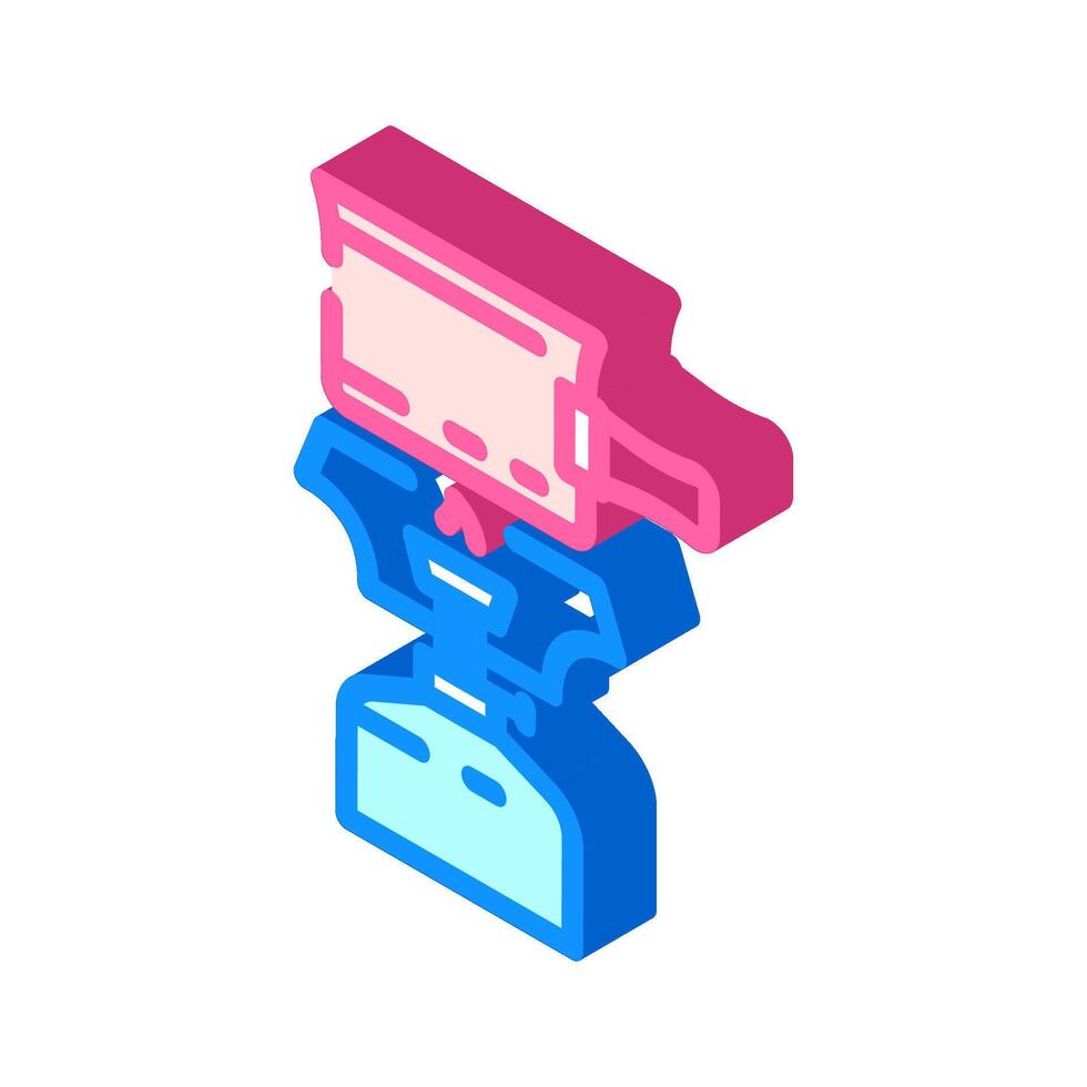 compact camping stove ultralight trekking isometric icon illustration vector