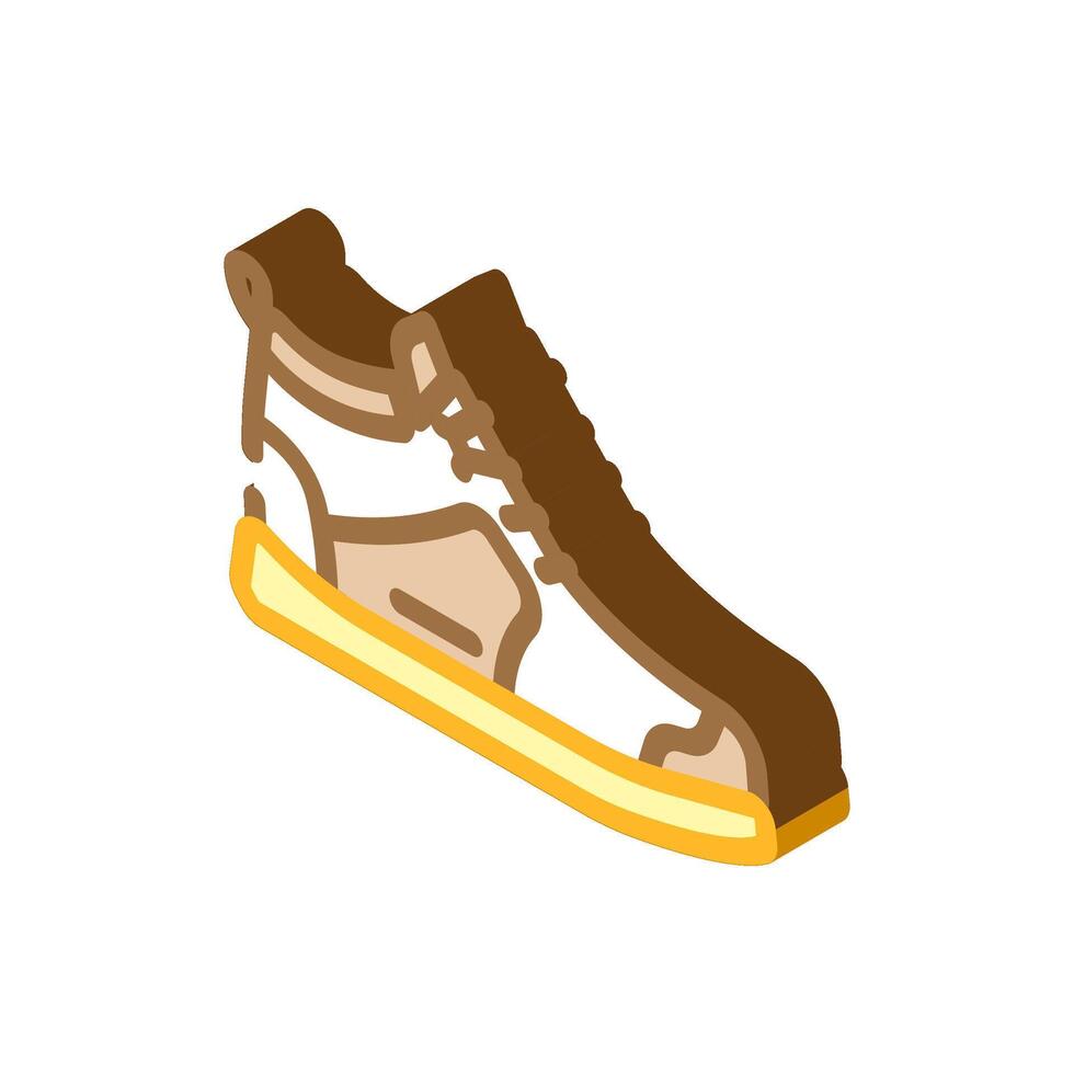 lightweight hiking boots ultralight hiking isometric icon illustration vector