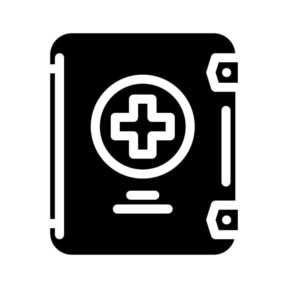 compact first aid kit ultralight hiking glyph icon illustration vector