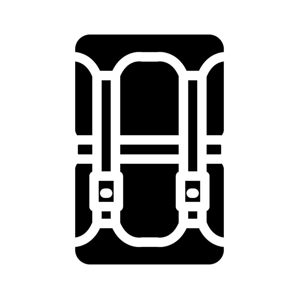 compression sack ultralight hiking glyph icon illustration vector
