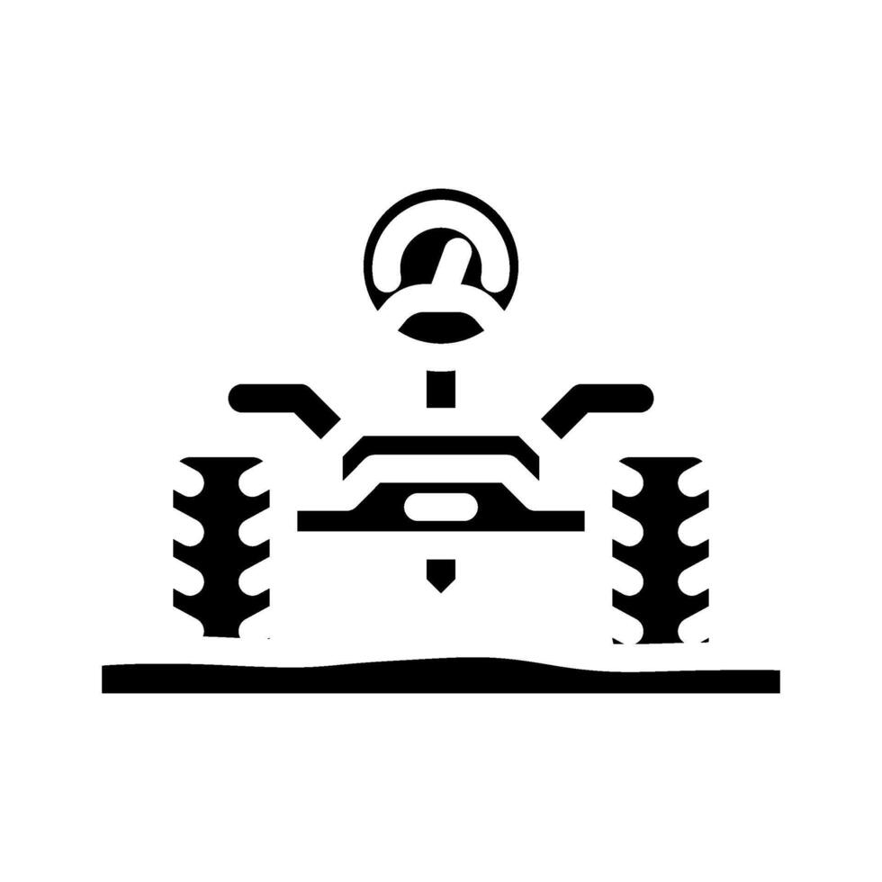 soil analysis robot harvests glyph icon illustration vector