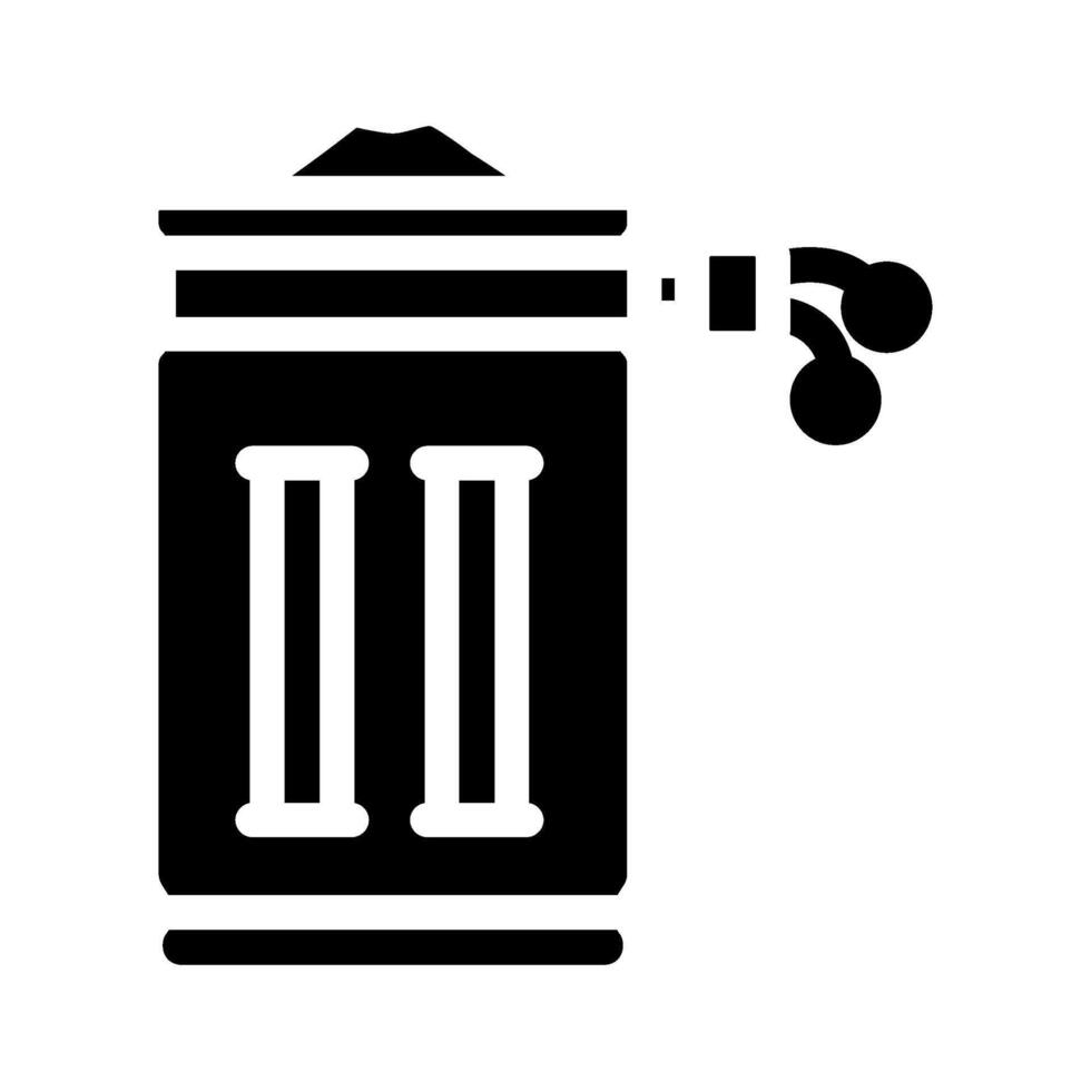 chalk bag rock climbing glyph icon illustration vector
