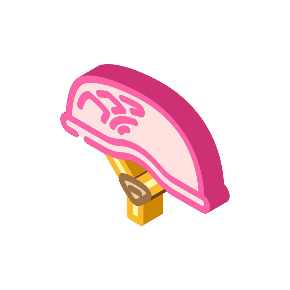 helmet rock climbing isometric icon illustration vector