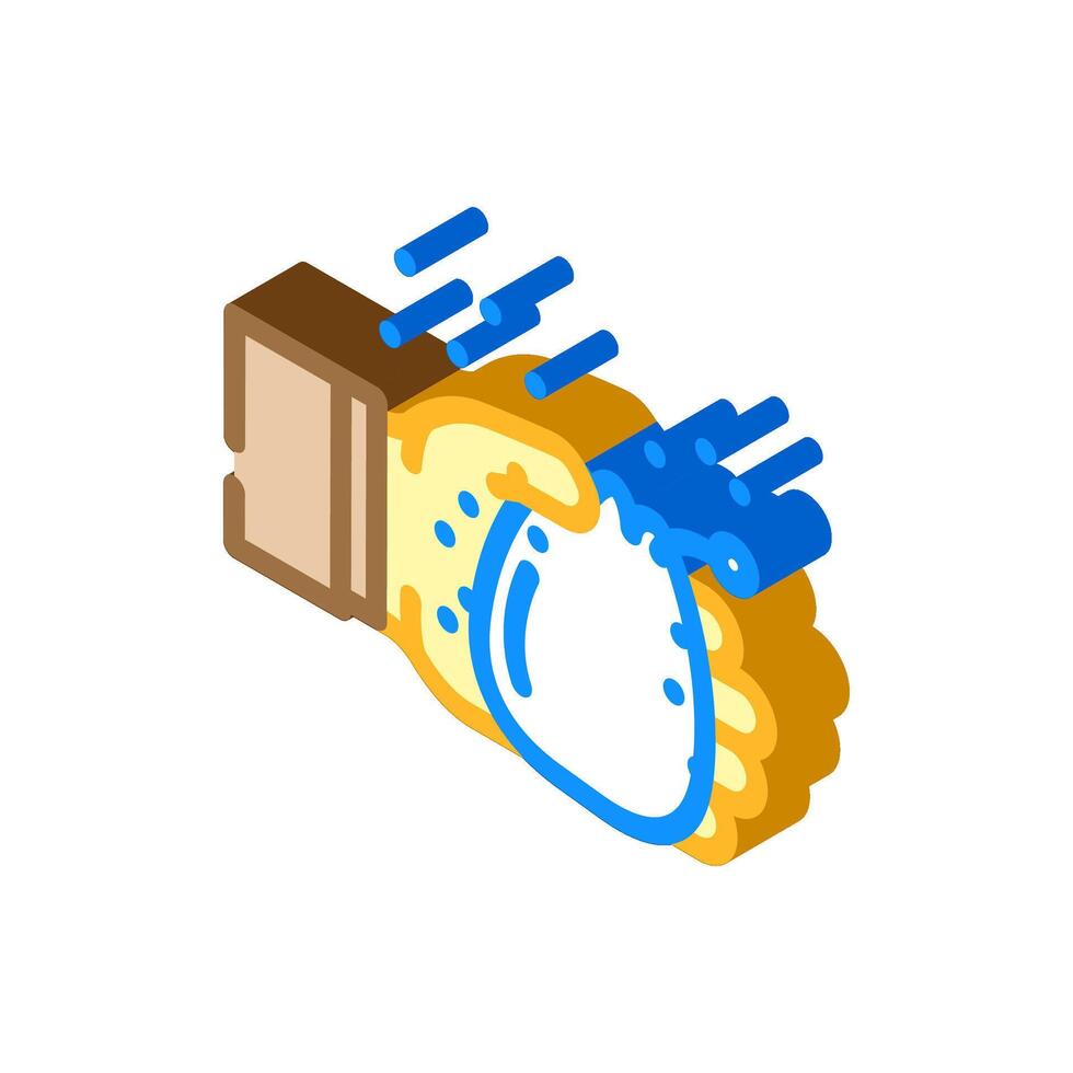 chalk rock climbing isometric icon illustration vector