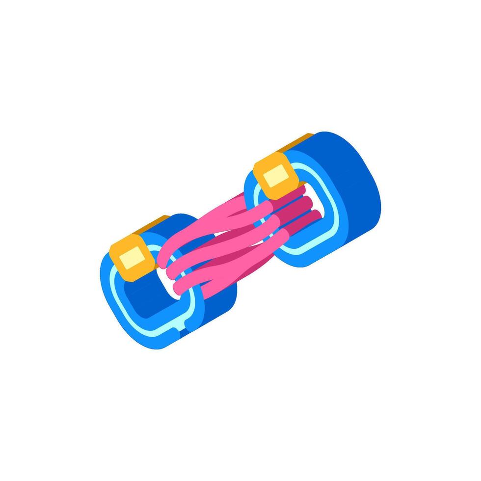 slings rock climbing isometric icon illustration vector