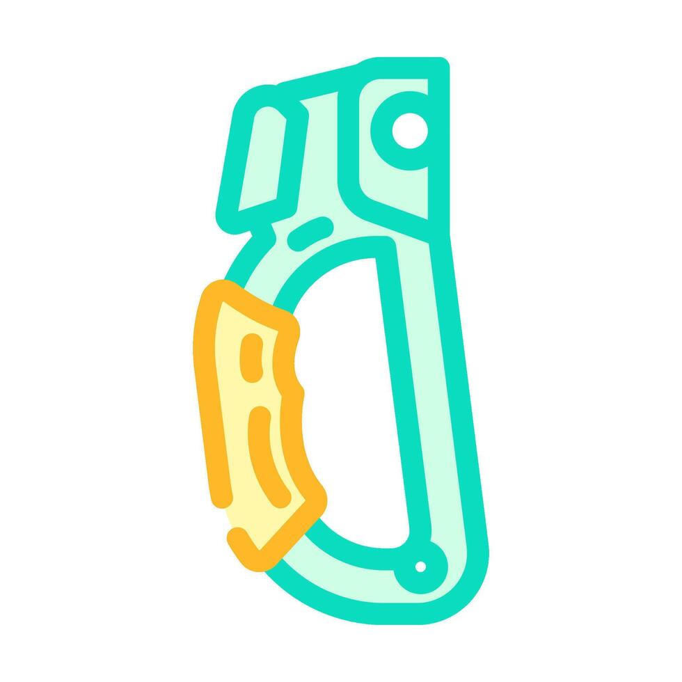 ascenders rock climbing color icon illustration vector