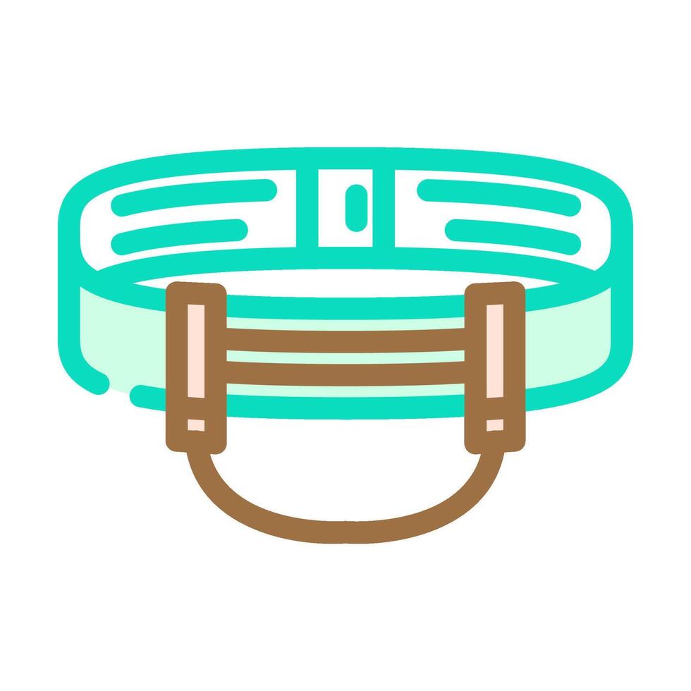 gear loops rock climbing color icon illustration vector