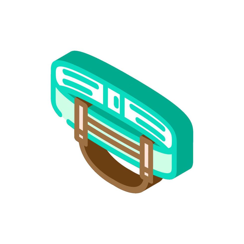 gear loops rock climbing isometric icon illustration vector