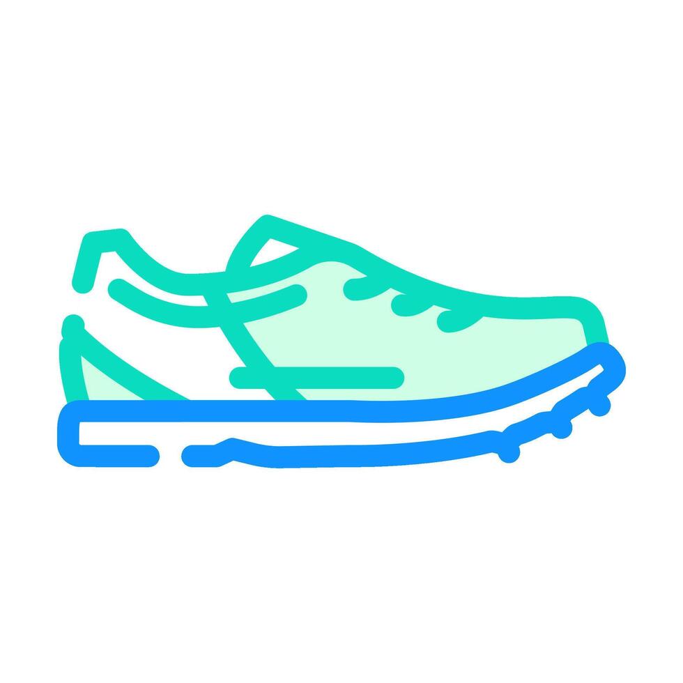 spikes shoes running accessories color icon illustration vector