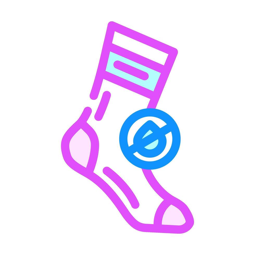 socks moisture wicking running accessories color icon illustration vector