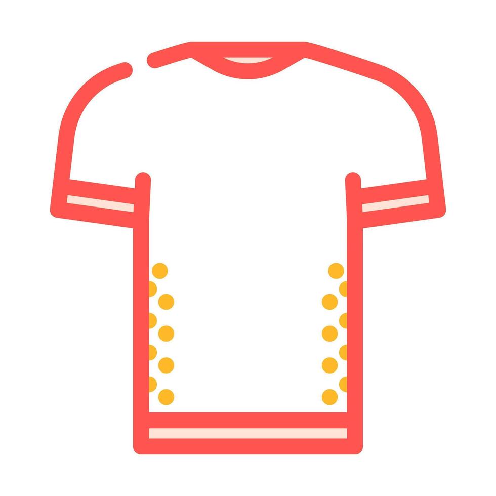 performance t shirt quick dry color icon illustration vector