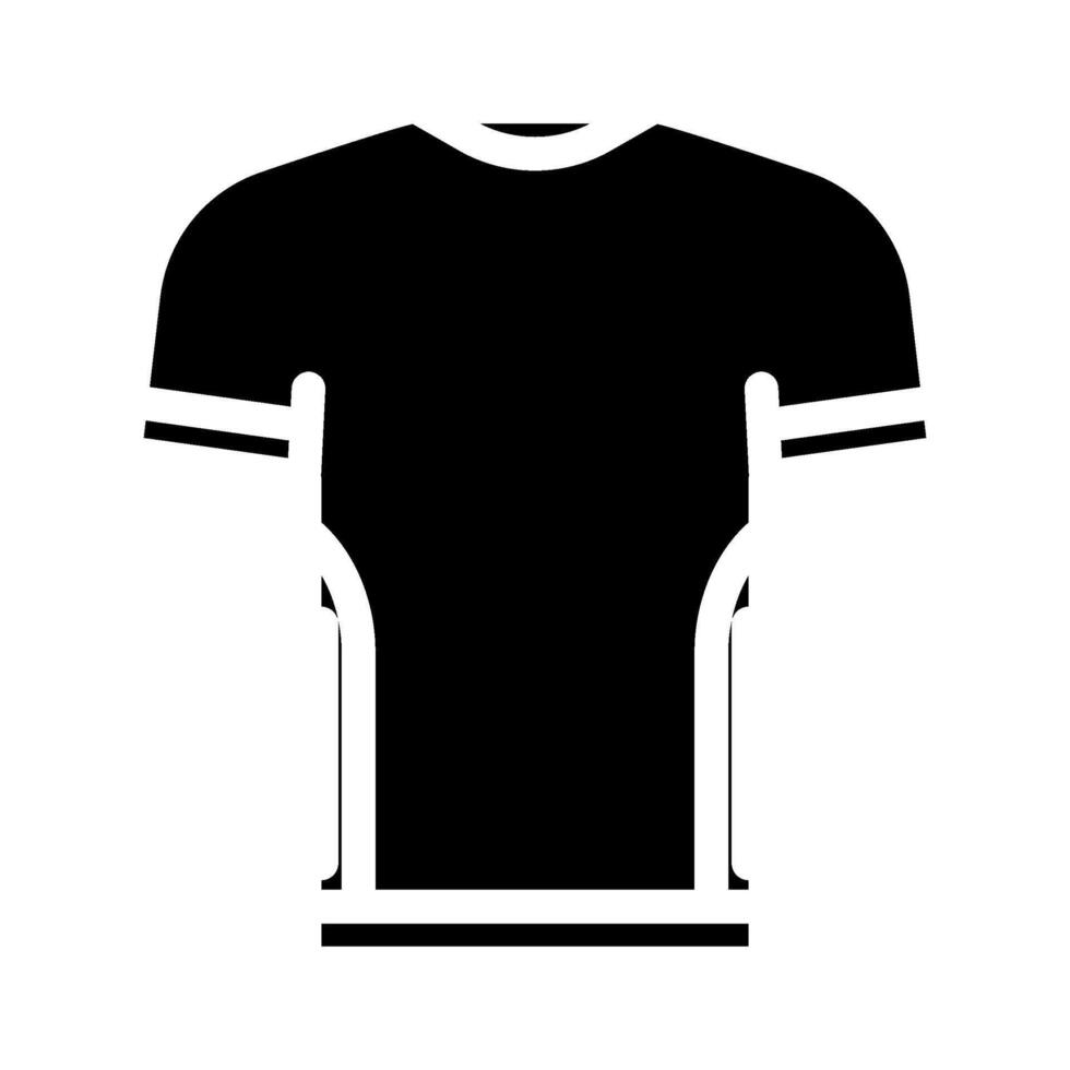 performance t shirt quick dry glyph icon illustration vector