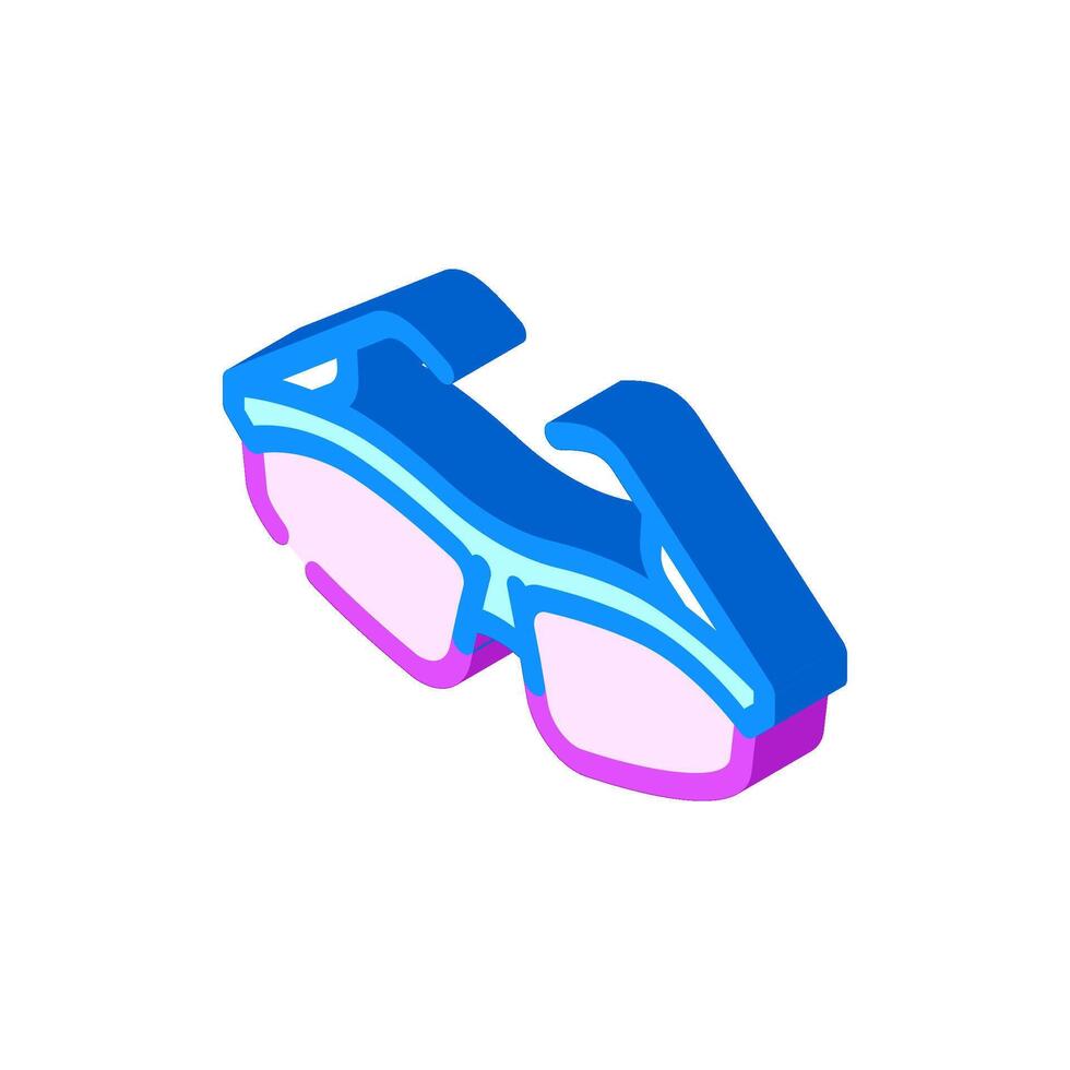 sunglasses polarized isometric icon illustration vector